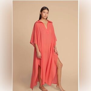 Mikoh June Caftan in Papaya - NWT - Size 2 (Medium)- Last wave!!!